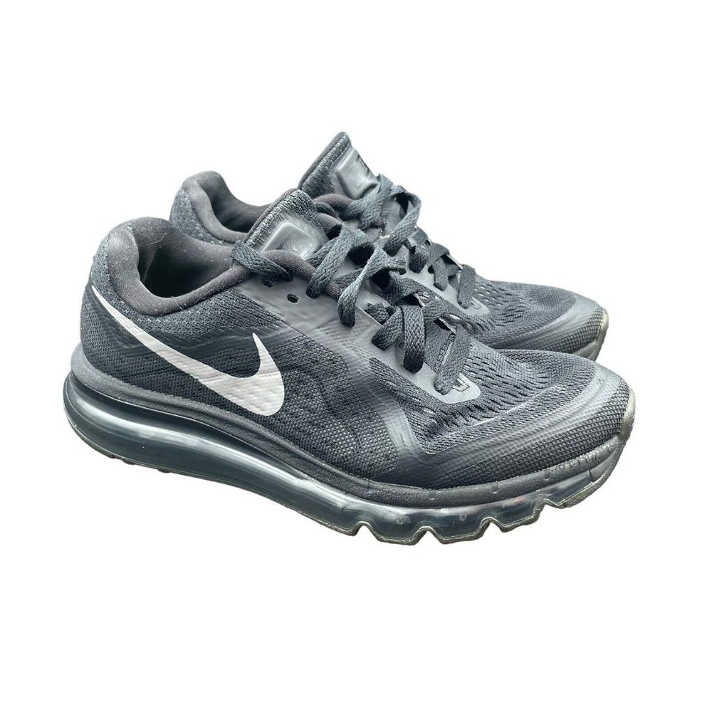 Nike Air Max 2014 Running Shoes Women’s 7 Triple Black 621078-007 Low Sneaker